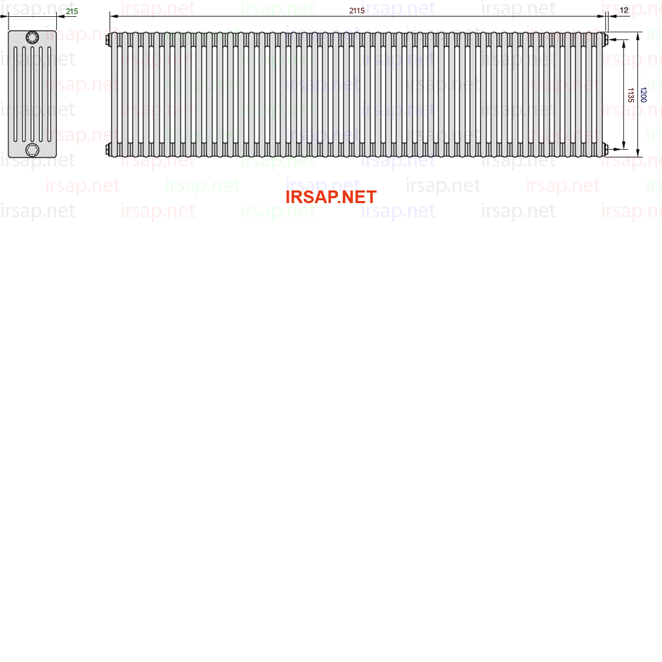Радиатор IRSAP Tesi 61200/47 T30 CL 01